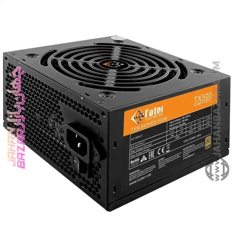 منبع تغذیه 500 وات فاطر Fater مدل TX500 GOLD