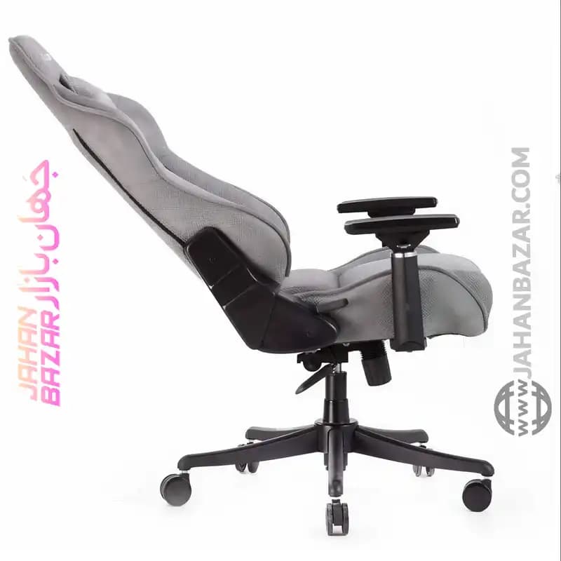 صندلی گیمینگ Renzo رنزو رویال مدل Fabric gray — تصویر ۲