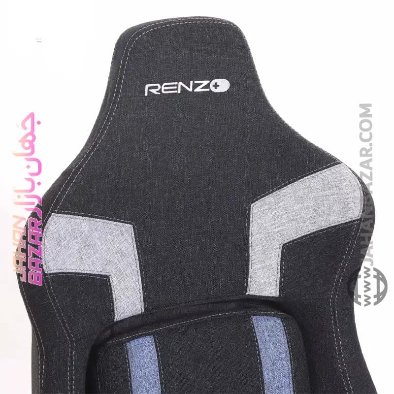 صندلی گیمینگ Renzo رنزو رویال مدل Dynamic FABRIC Blue — تصویر ۳