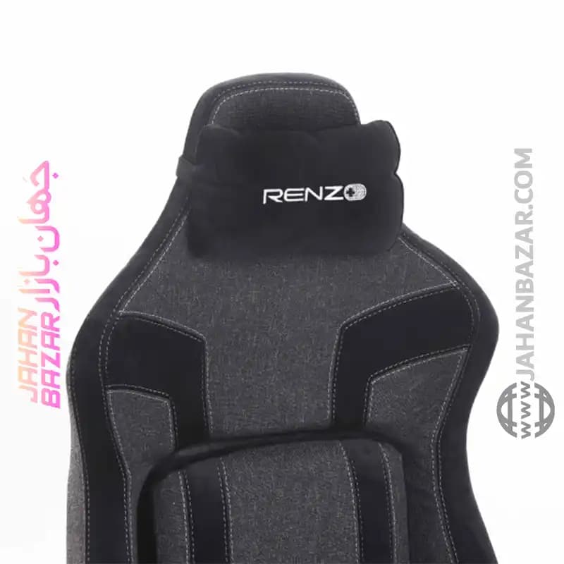 صندلی گیمینگ Renzo رنزو رویال مدل Dynamic FABRIC Black — تصویر ۲