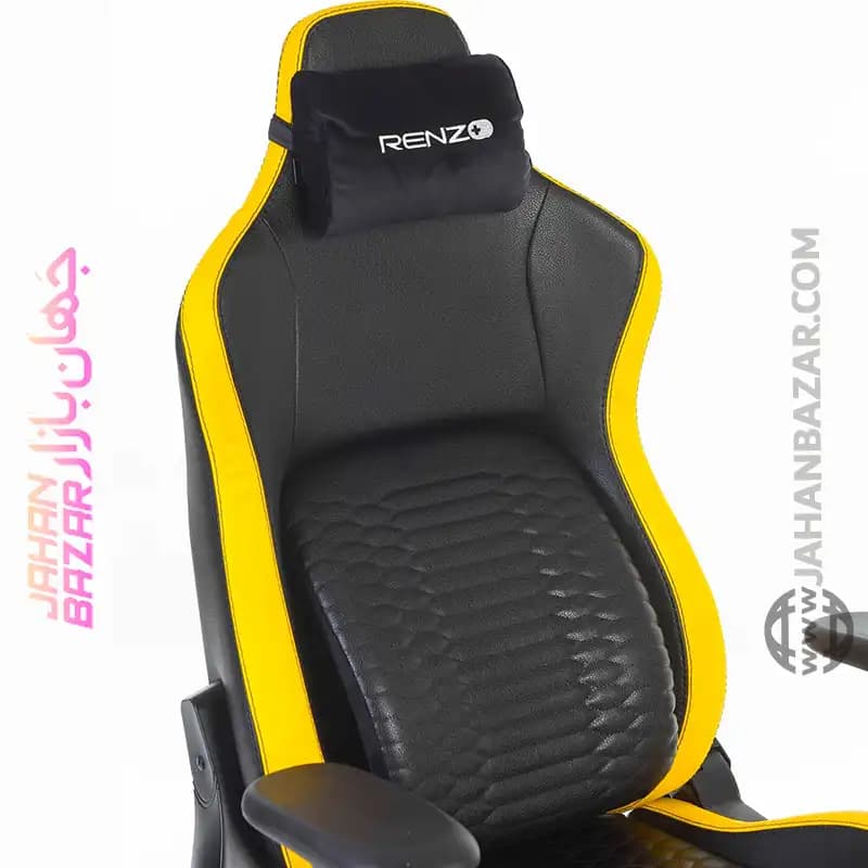 صندلی گیمینگ Renzo رنزو رویال مدل Royal Cyber Yellow — تصویر ۵