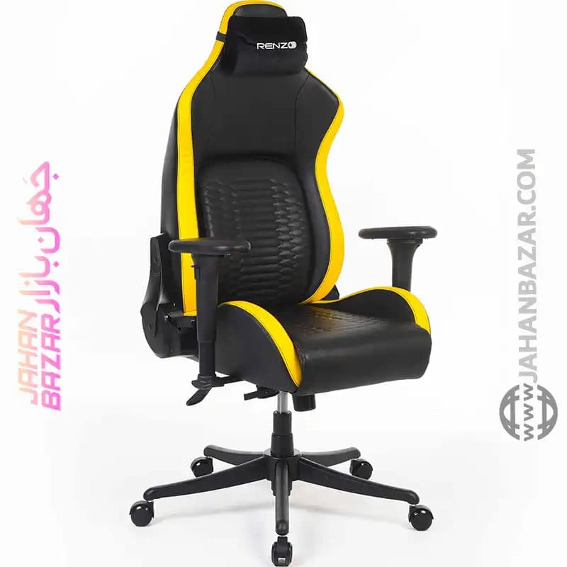 صندلی گیمینگ Renzo رنزو رویال مدل Royal Cyber Yellow
