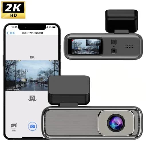 دوربین خودرو وای‌فای‌دار تک لنز 2K مدل Q6 — تصویر ۲