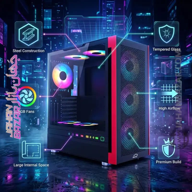 کیس گیمینگ تسکو TSCO مدل GC 4494 — تصویر ۳
