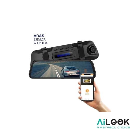 دوربین ثبت وقایع خودرو 3 دوربین آیینهای وایفایدار فیلیپس — تصویر ۳