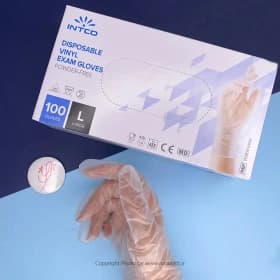 دستکش وینیل 100 عددی اینتکو(intco) — تصویر ۲