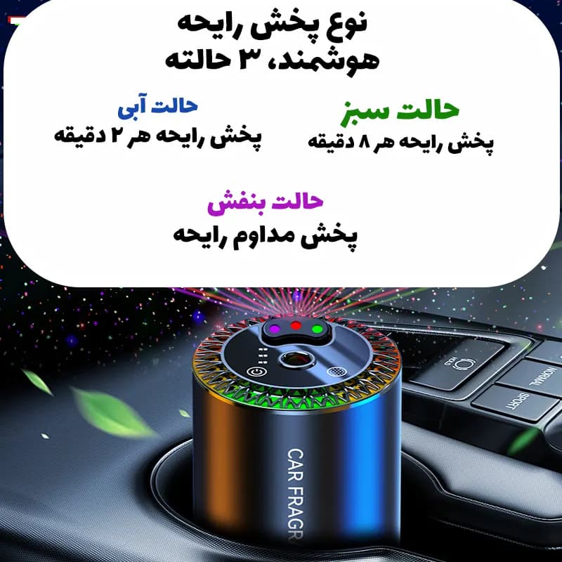 خوشبو کننده هوشمند خودرو مدل F3 RGB — تصویر ۸