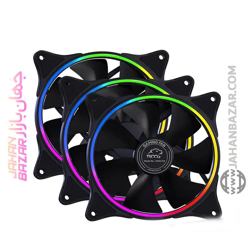 فن کیس گیمینگ تسکو پکیج سه عددی مدل GFAN 330