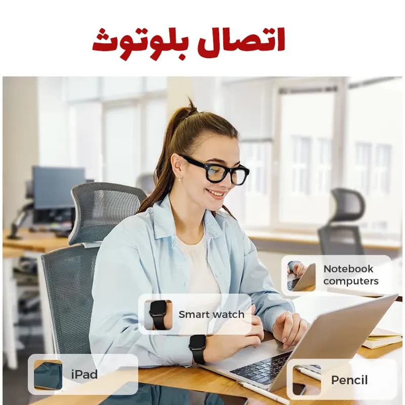عینک هوشمند دوربین دار مدل M01 — تصویر ۳