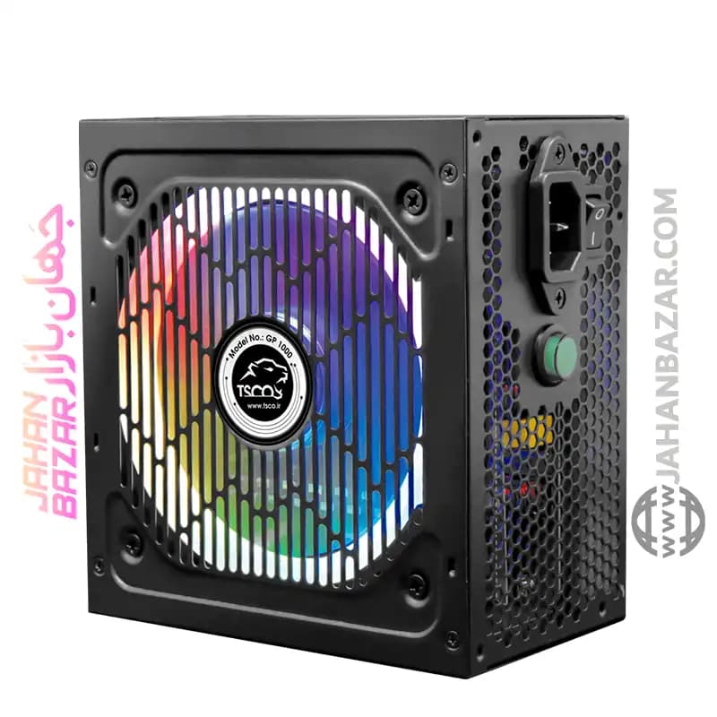 منبع تغذیه گیمینگ تسکو TSCO مدل GP 1000 با توان 650W