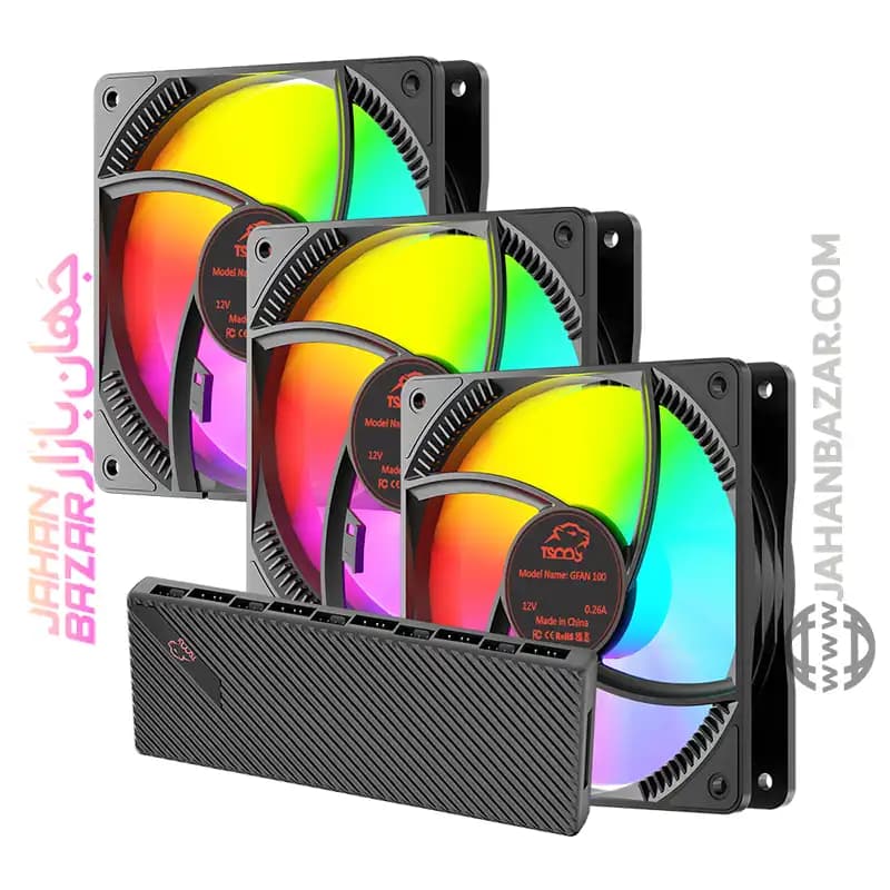 فن کیس گیمینگ تسکو پکیج سه عددی مدل Skadi Storm GFan 300