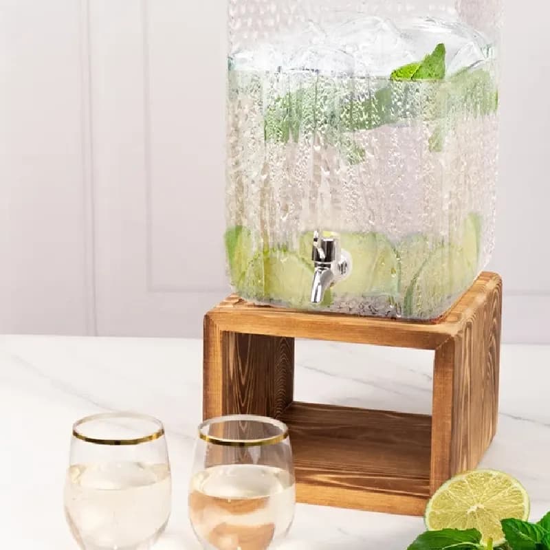 کلمن شیشه ای پایه چوبی مدل VG312 — تصویر ۵