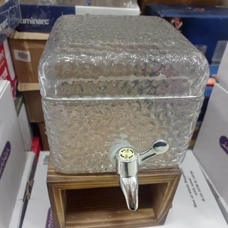 کلمن شیشه ای پایه چوبی مدل VG312 — تصویر ۲