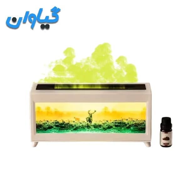 بخور سرد شعله آتش طرح نقاشی گوزن