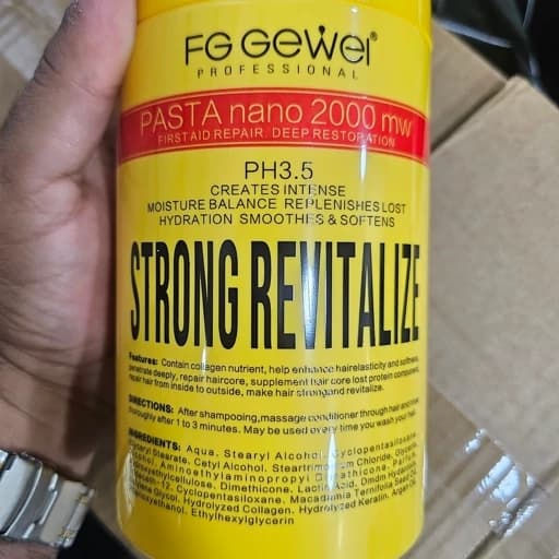 ماسک مو پاستا زرد 900 میل پمپی ترمیم کننده و احیا کننده مو های آسیب دیده و آبرسانی و احیا 100 درصد مو بدون سولفات — تصویر ۵