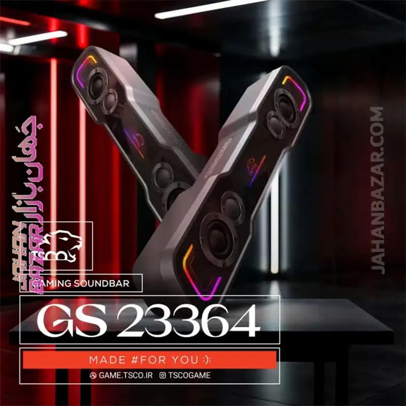 اسپیکر ساندبار بلوتوث میکروفون دار تسکو TSCO مدل GS 23364 — تصویر ۲