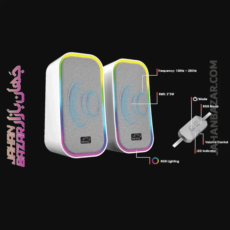 اسپیکر گیمینگ دو تکه تسکو TSCO مدل GS 2076 — تصویر ۷