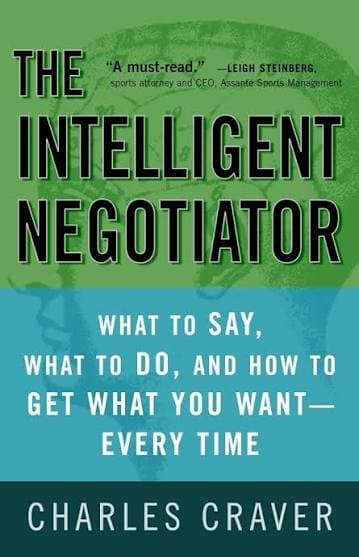 کتاب The Intelligent Negotiator: What to Say, What to Do, How to Get What You Want Every Time (مذاکره‌کننده هوشمند: چه بگوییم، چه کنیم و چگونه همیشه به خواسته خود برسیم) نسخه انگلیسی PDF | چارلز کریور