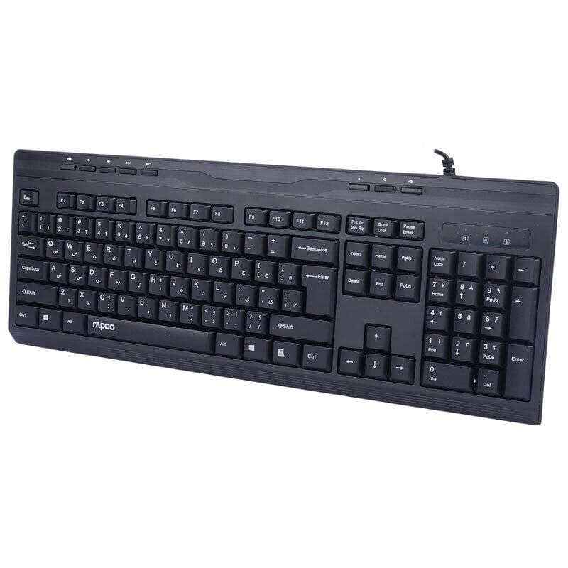 کیبورد بی سیم رپو مدل RAPOO NK2400 مشکی — تصویر ۳