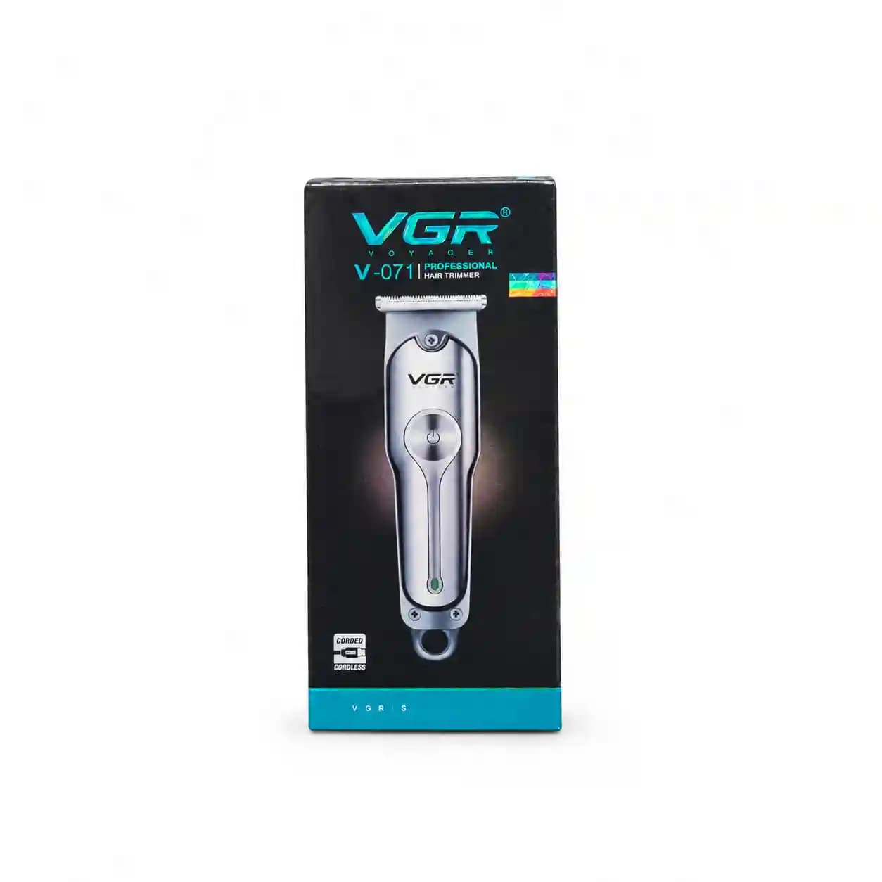 ماشین اصلاح موی سر و صورت وی جی آر مدل V-906 با تیغه سرامیکی پوشش DLC، موتور 9000 دور در دقیقه، باتری 2000 میلی آمپر