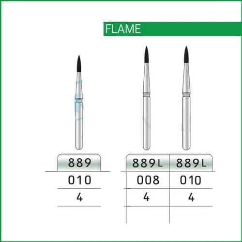 فرز الماسی توربین مدل شعله شمعی کوتاه KIA DENT سایز 889 — تصویر ۲