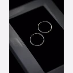 گوشواره نقره حلقه ای کوچک — تصویر ۶