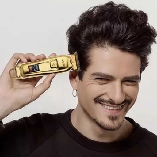 ماشین اصلاح موی سر و صورت وی جی آر مدل V-965 با تیغه استیل ضد زنگ، قابلیت اصلاح با شماره صفر، تنظیم سرعت، شانه قابل تنظی — تصویر ۵