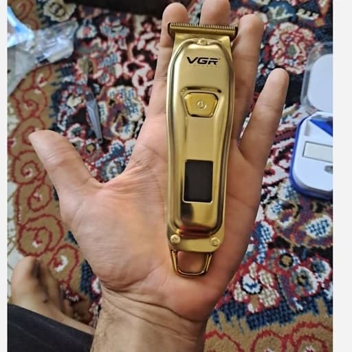 ماشین اصلاح موی سر و صورت وی جی آر مدل V-965 با تیغه استیل ضد زنگ، قابلیت اصلاح با شماره صفر، تنظیم سرعت، شانه قابل تنظی — تصویر ۸
