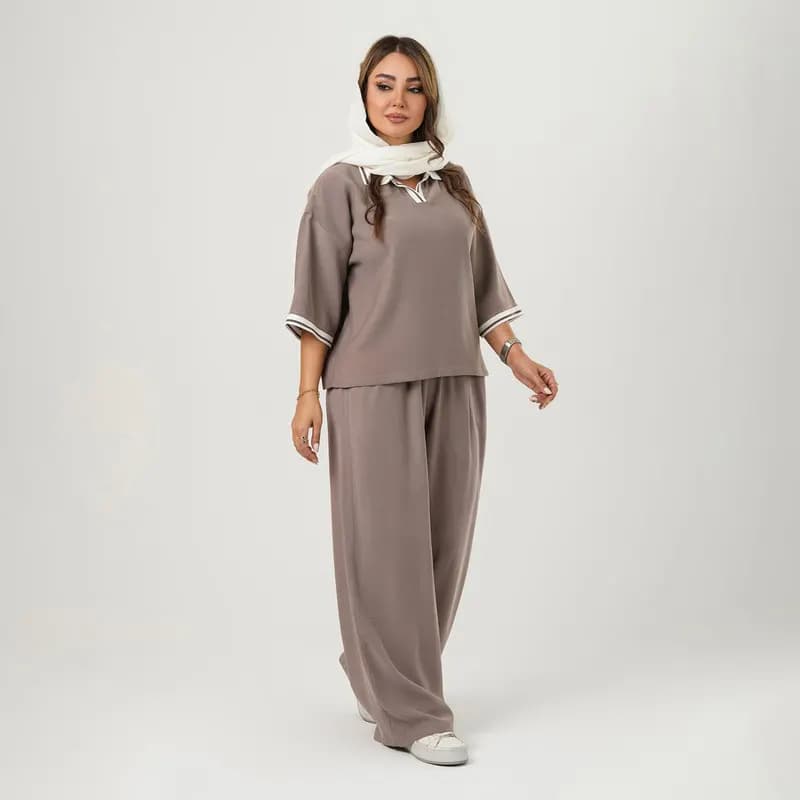 ست پولوشرت و شلوار زنانه السانا مدل استلا کد 2758