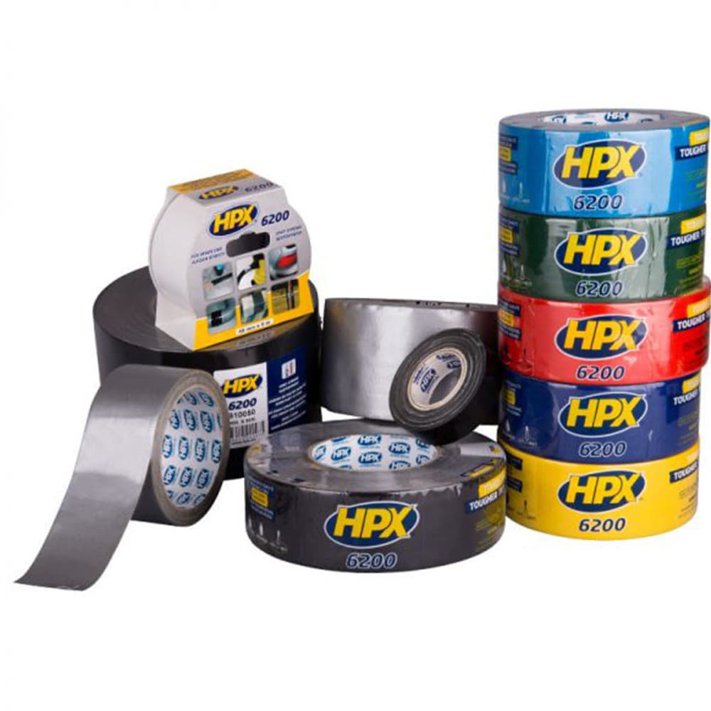 چسب نواری برزنتی نخی مسلح قرمز اچ پی ایکس HPX 6200 Tougher tape 48mm x 25m — تصویر ۴