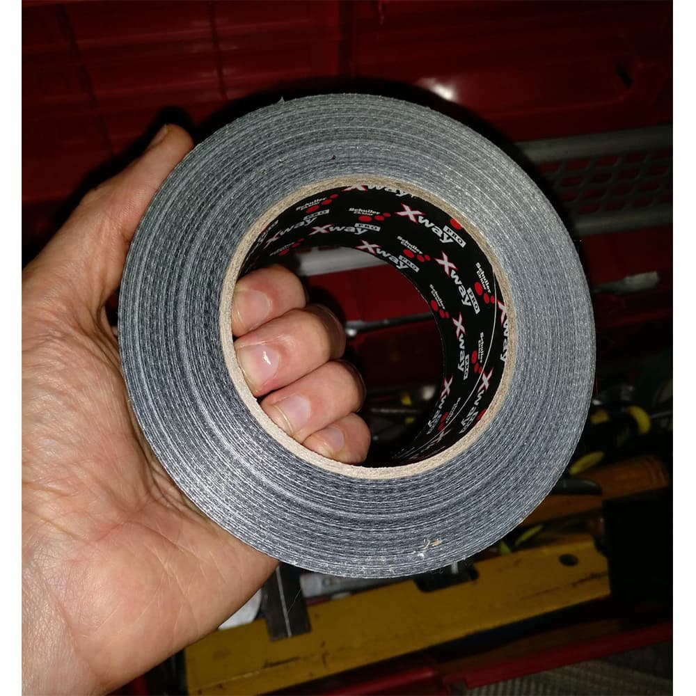 چسب نواری برزنتی ایکس وی مشکی X-Way Fabric Tape Professional 48 mm x 50 m — تصویر ۶