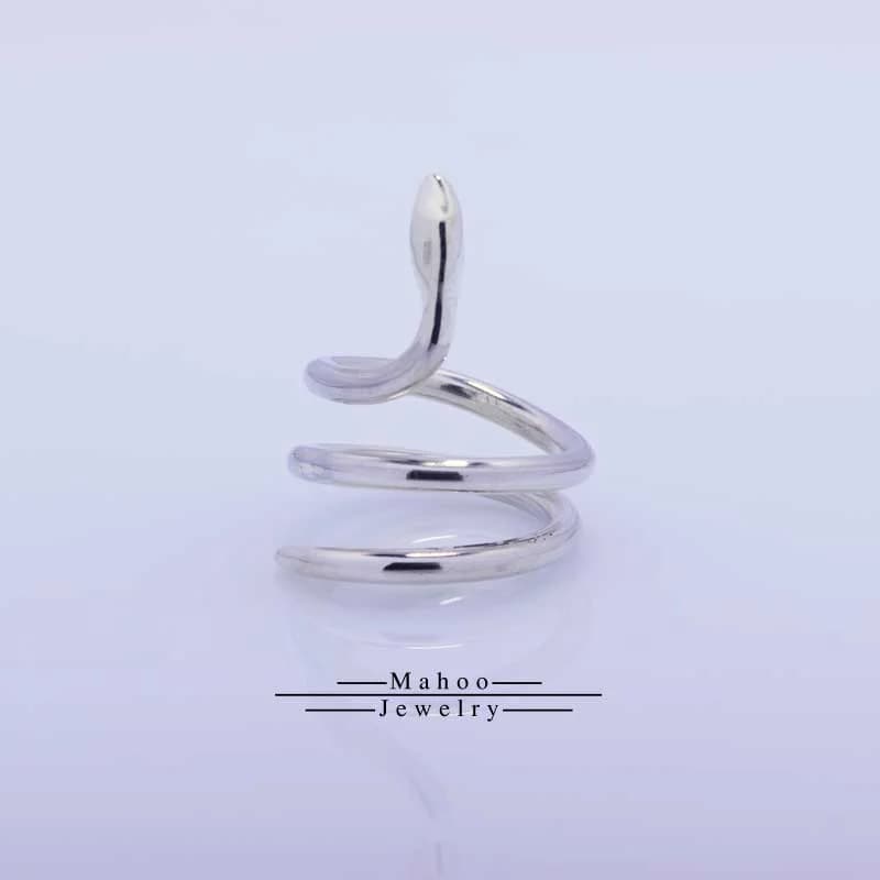 انگشتر نقره مار 2