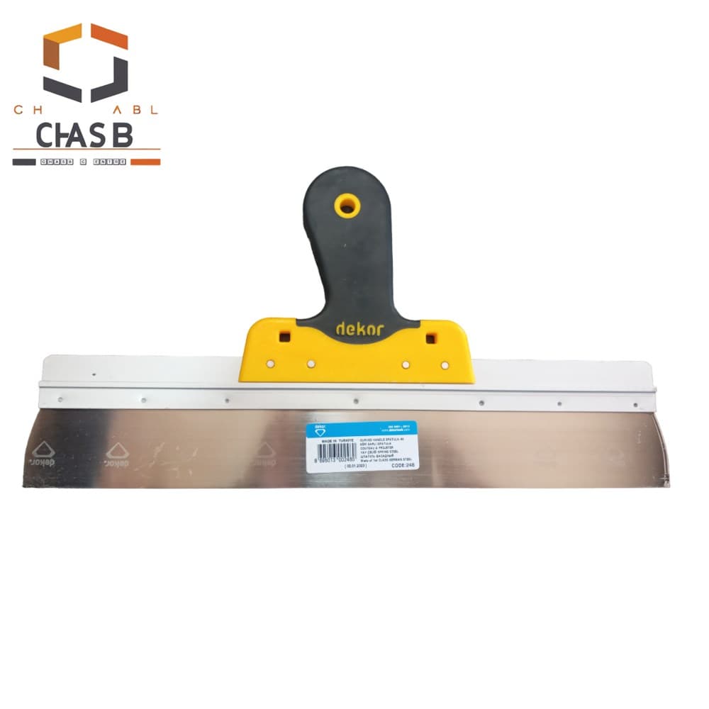 لیسه دسته پلاستیکی برند دکور طول 40 سانتی متر کد 248 – DEKOR CURVED HANDLE SPATULA