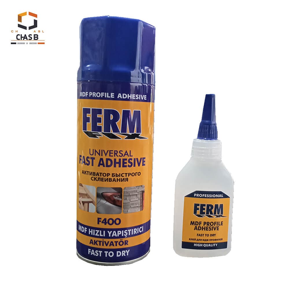 چسب 123 ام دی اف فرم فیکس FERM FIX univrsal fast MDF profile adhesive 400ml F400 — تصویر ۲