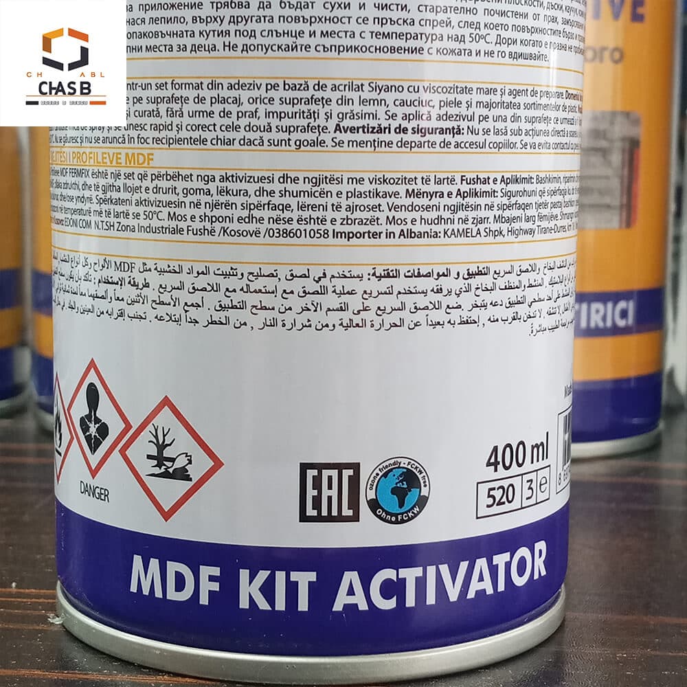 چسب 123 ام دی اف فرم فیکس FERM FIX univrsal fast MDF profile adhesive 400ml F400 — تصویر ۴
