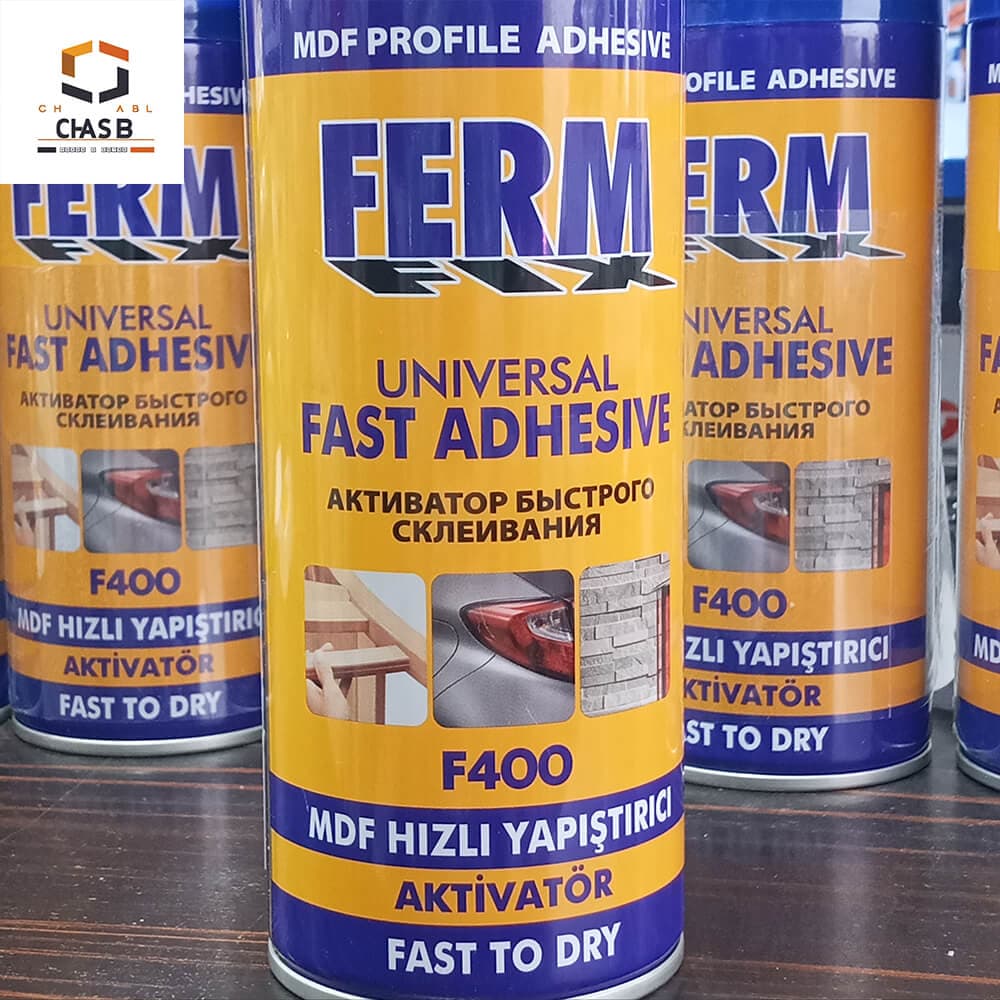 چسب 123 ام دی اف فرم فیکس FERM FIX univrsal fast MDF profile adhesive 400ml F400 — تصویر ۵