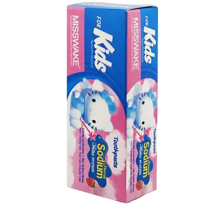 خمیردندان ژله ای کودک میسویک مدل Hello Kitty با طعم توت فرنگی حجم ۵۰ میلی لیتر — تصویر ۲
