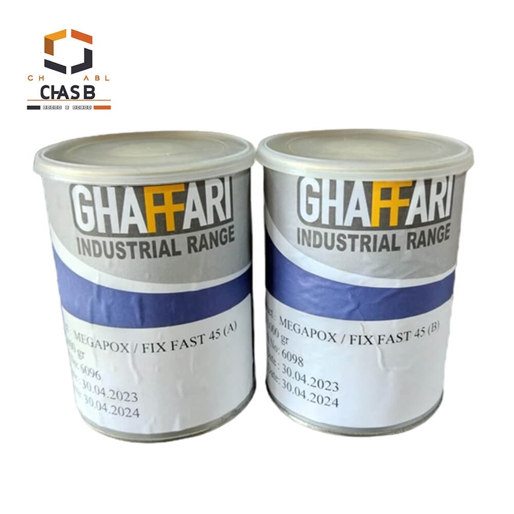 چسب اپوکسی دوجزیی مگاپوکس غفاری MEGAPOX FIX FAST45 GHAFFARI