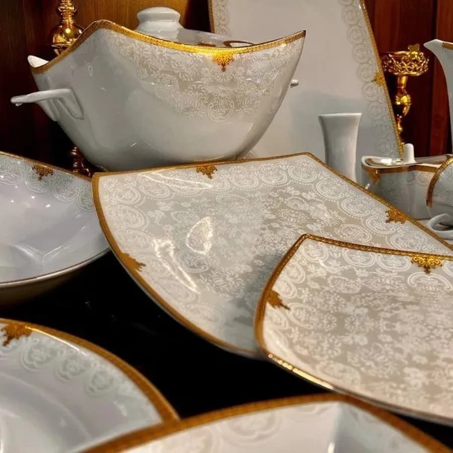 سرویس چینی پردیس طرح توکیو طلایی 6 نفره 30 پارچه کد 2032 — تصویر ۳