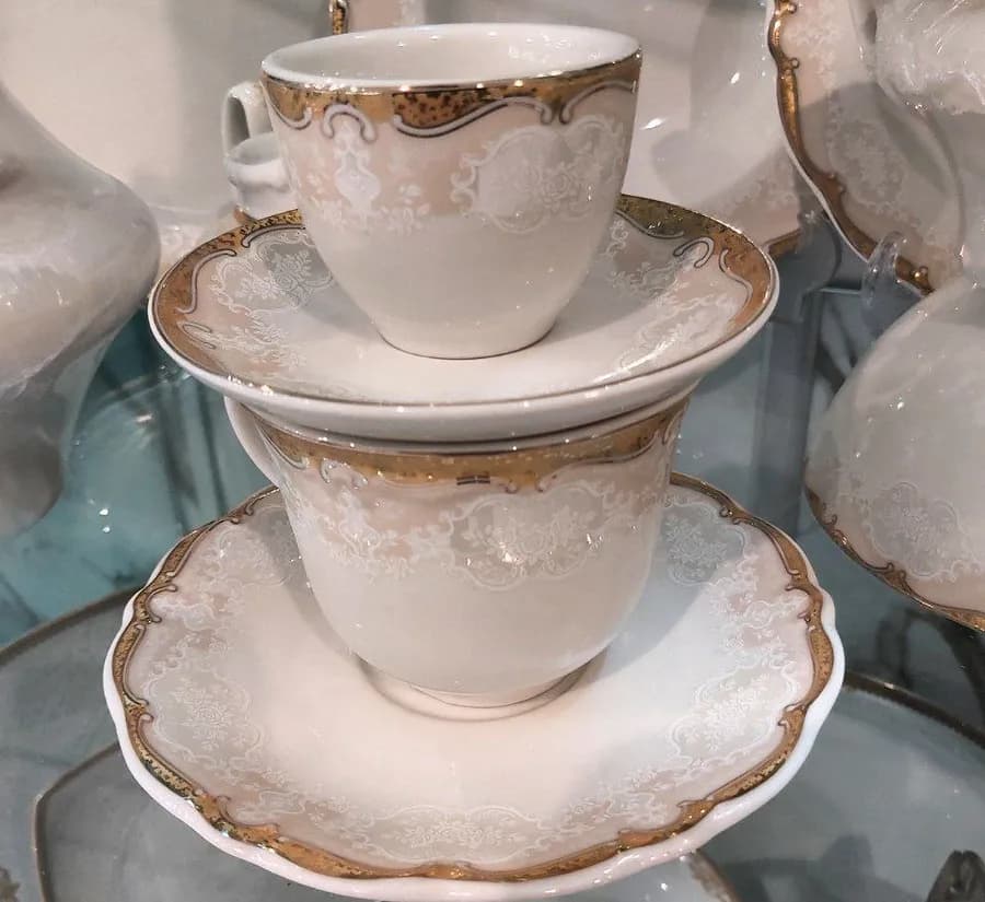 سرویس چینی پردیس طرح مارتا رزگلد 6 نفره 30 پارچه قالب ایزابل — تصویر ۳