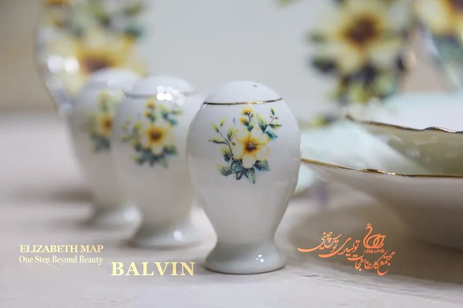 سرویس چینی الیزابت پلاس MAP طرح بالوین 6 نفره 30 پارچه چینی توس — تصویر ۵