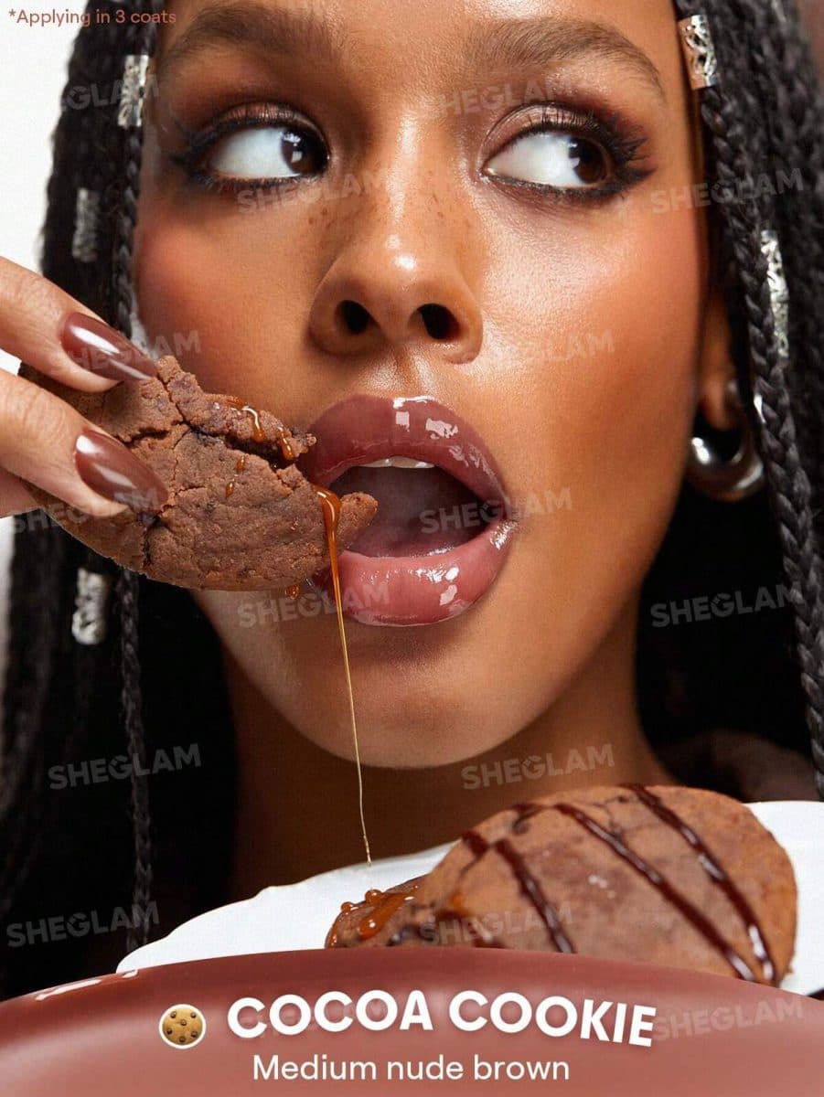 لیپ گلاس آبرسان شیگلم مدل Crystal Glaze رنگ Cocoa Cookie — تصویر ۳
