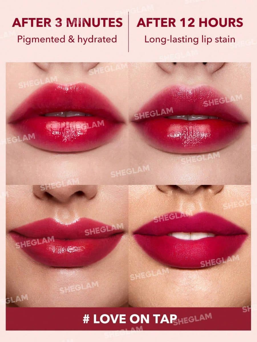 تینت لب شیگلم SHEGLAM مدل Take A Hin رنگ Love On Tap — تصویر ۵
