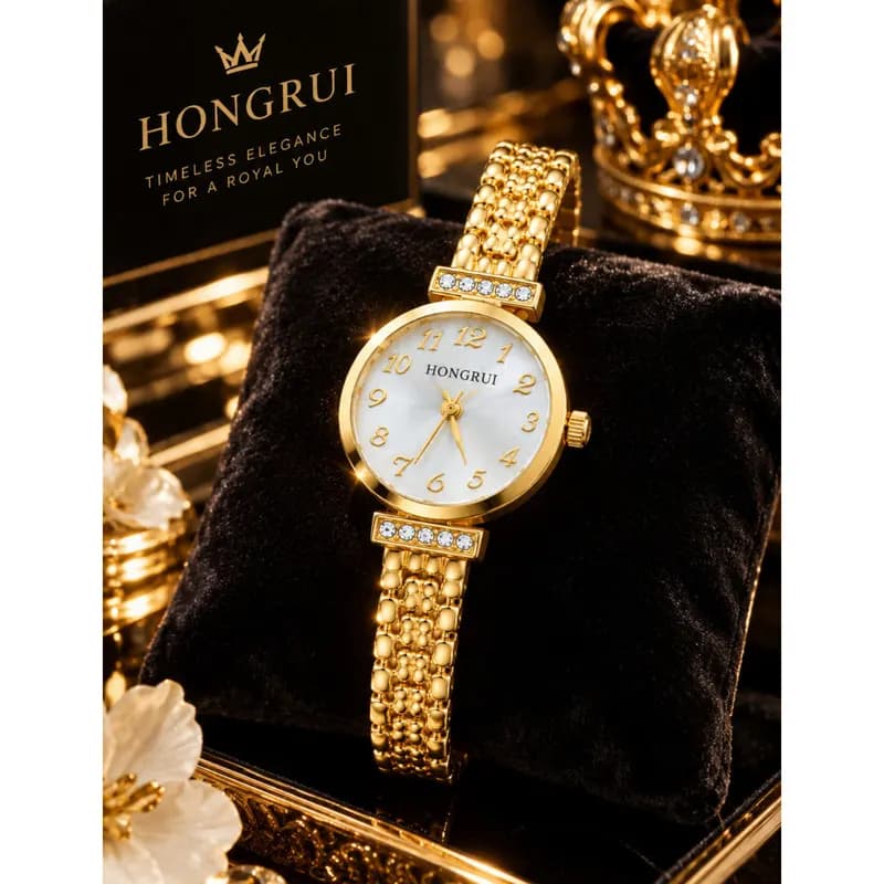 ساعت مچی عقربهای زنانه استیل مدل Queen1 — تصویر ۴