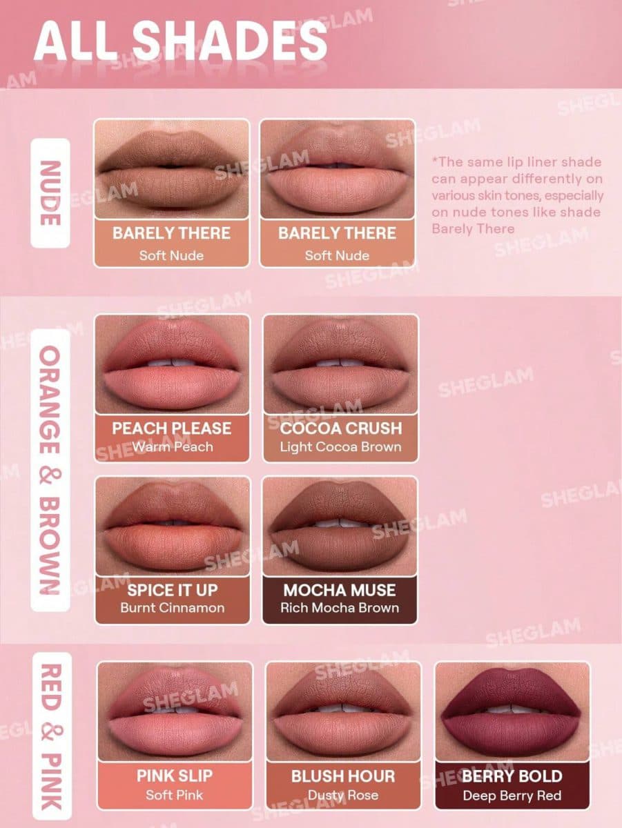 خط لب پیچی شیگلم مدل so lippy رنگ Spice It Up — تصویر ۴