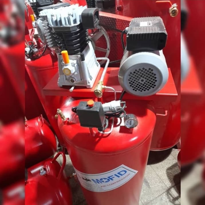 کمپرسور باد 250 لیتری طرح مفید دوسیلندر موتور ایرانی دواسب با ۱۸ ماه ضمانت — تصویر ۴