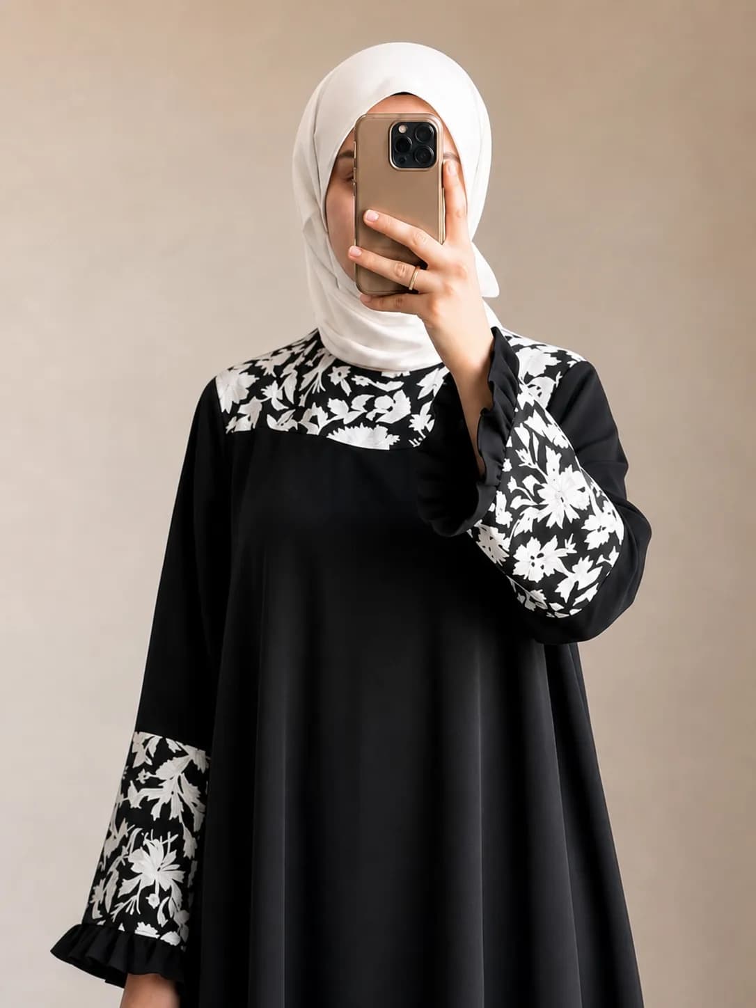 عبا زنانه مدل گلرو