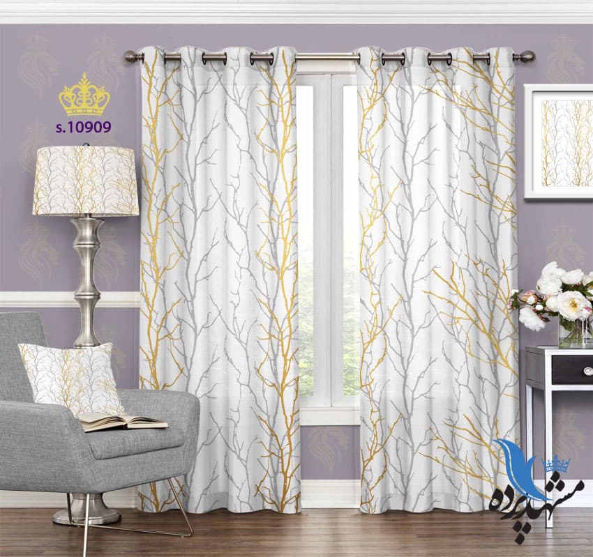 پرده پانچ طرح شاخه فانتزی S10909
