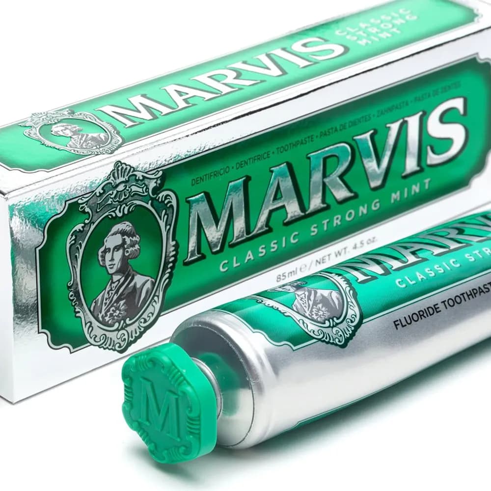 خمیردندان کلاسیک نعنایی مارویس Marvis Classic Strong Mint حجم ۸۵ml اصل ایتالیا — تصویر ۶