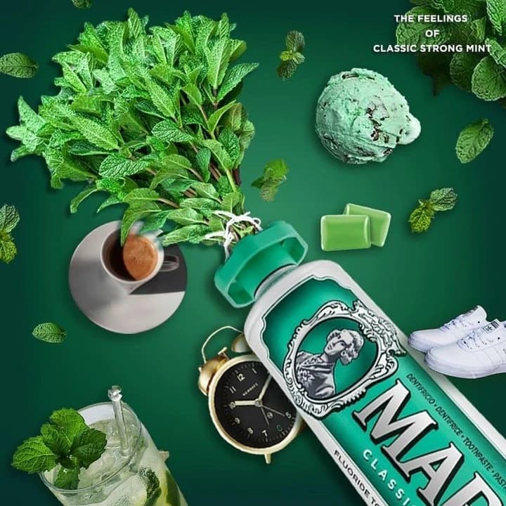 خمیردندان کلاسیک نعنایی مارویس Marvis Classic Strong Mint حجم ۸۵ml اصل ایتالیا — تصویر ۵